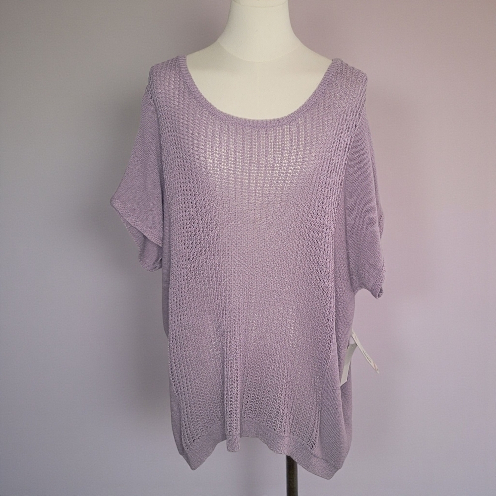 a.n.a Light Purple Women's Crew Neck Sweater